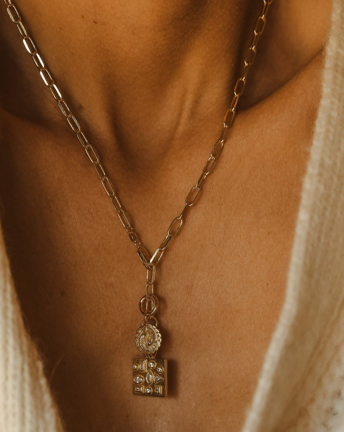 Goldie Lock Necklace  the dainty collection – Wylder Boutique + Salon