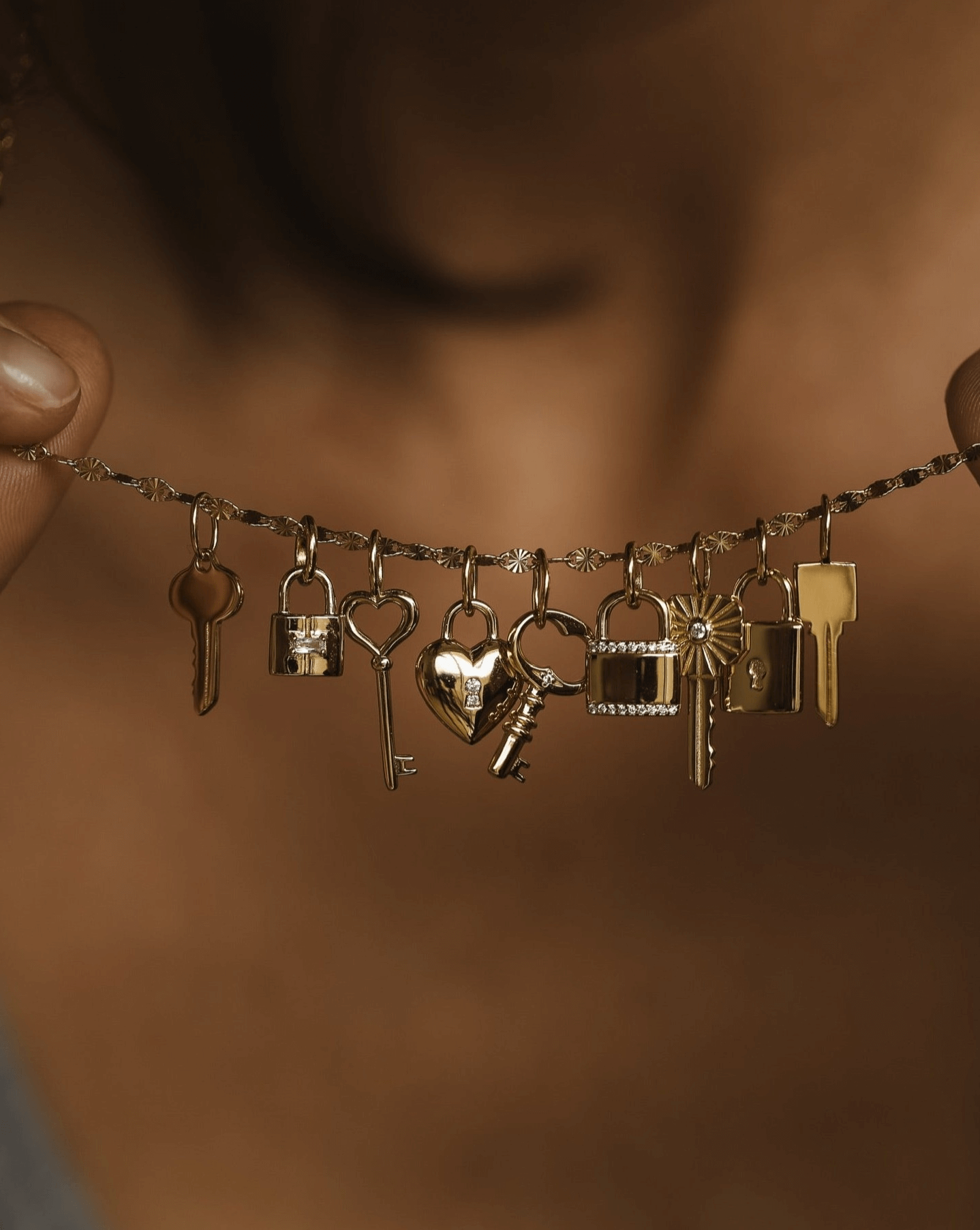 Luxe Lock Pendant - Gold Vermeil