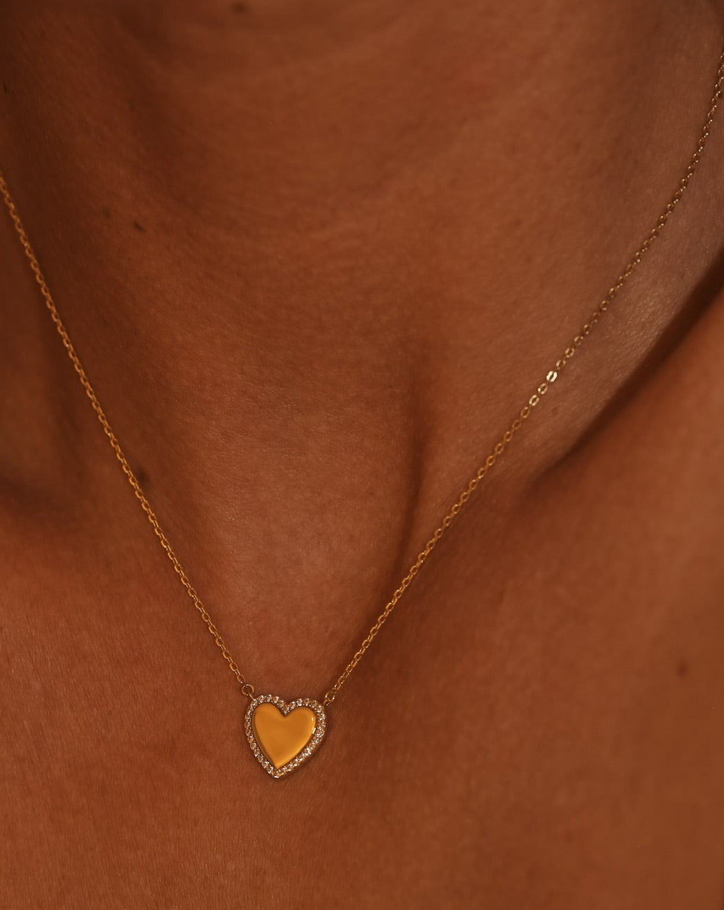 Gold Heart Pendant Necklace | Silver Vermeil Chain Necklace | 18ct Gold Vermeil Pendant Necklace | 2024 Gift for Her