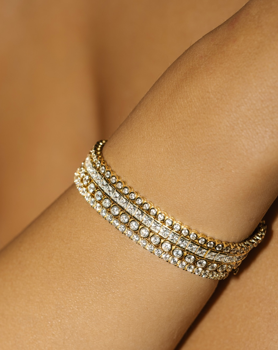 2.5mm Channel Set Tennis Bracelet - Gold Vermeil