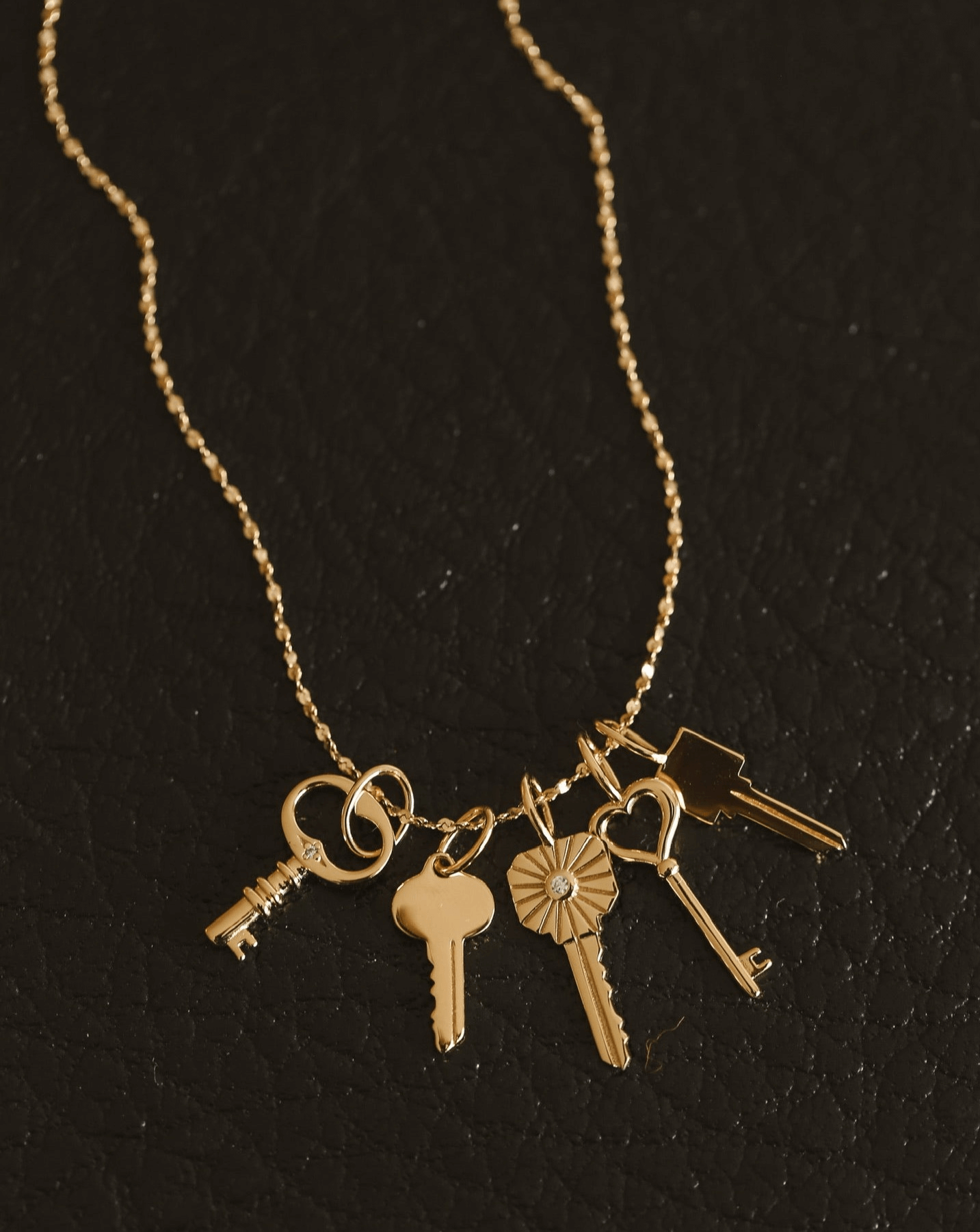 Glow Key Pendant - Gold Vermeil
