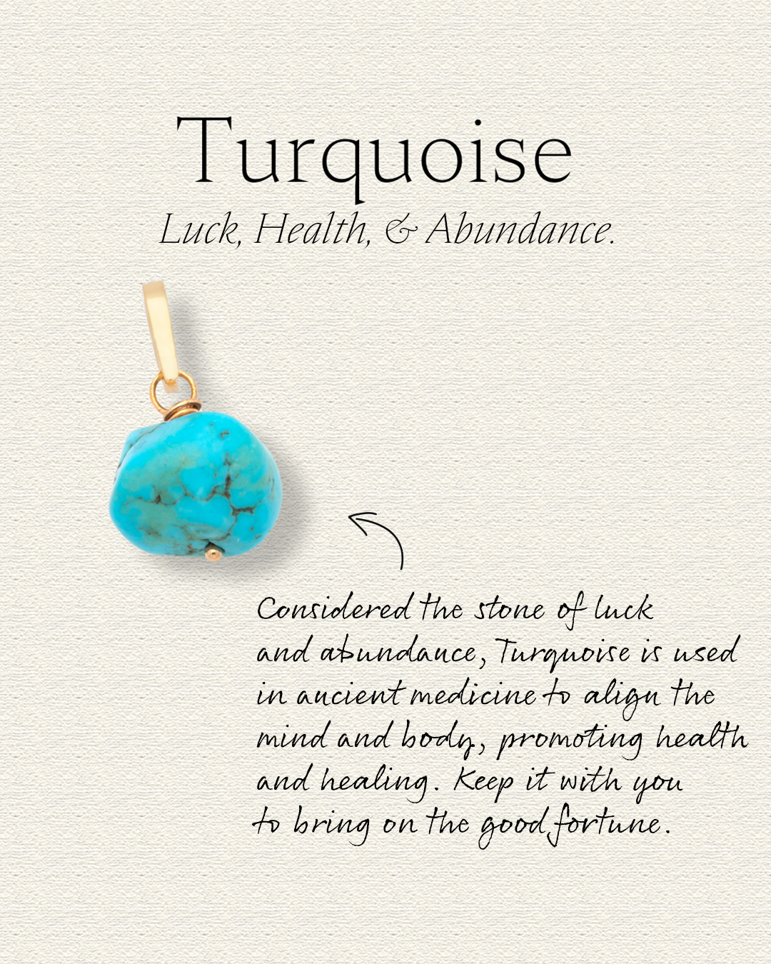 Turquoise Tennis Pendant - Gold Vermeil