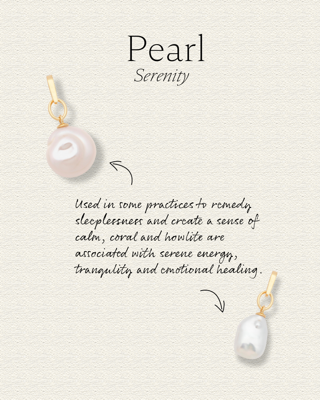 Baroque Pearl Tennis Pendant - Gold Vermeil