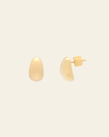 Curve Studs - Gold Vermeil