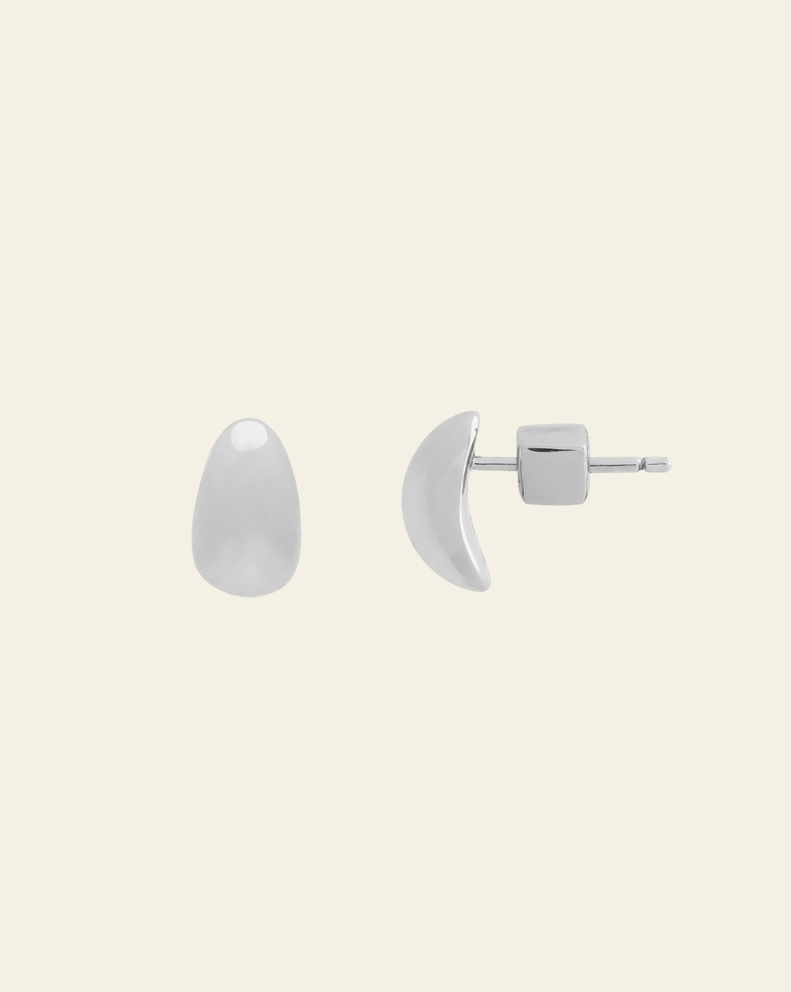 Curve Studs - Sterling Silver