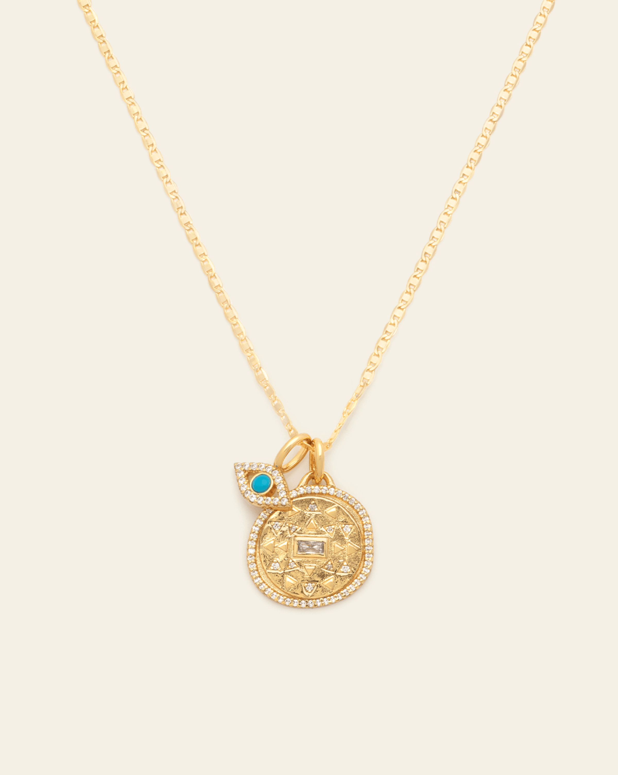 Good Karma Charm Necklace - Gold Vermeil