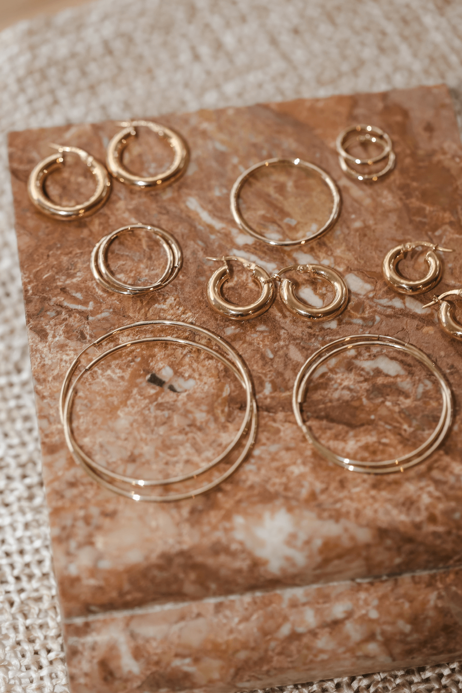 40mm Siena Hoops - 10k Gold