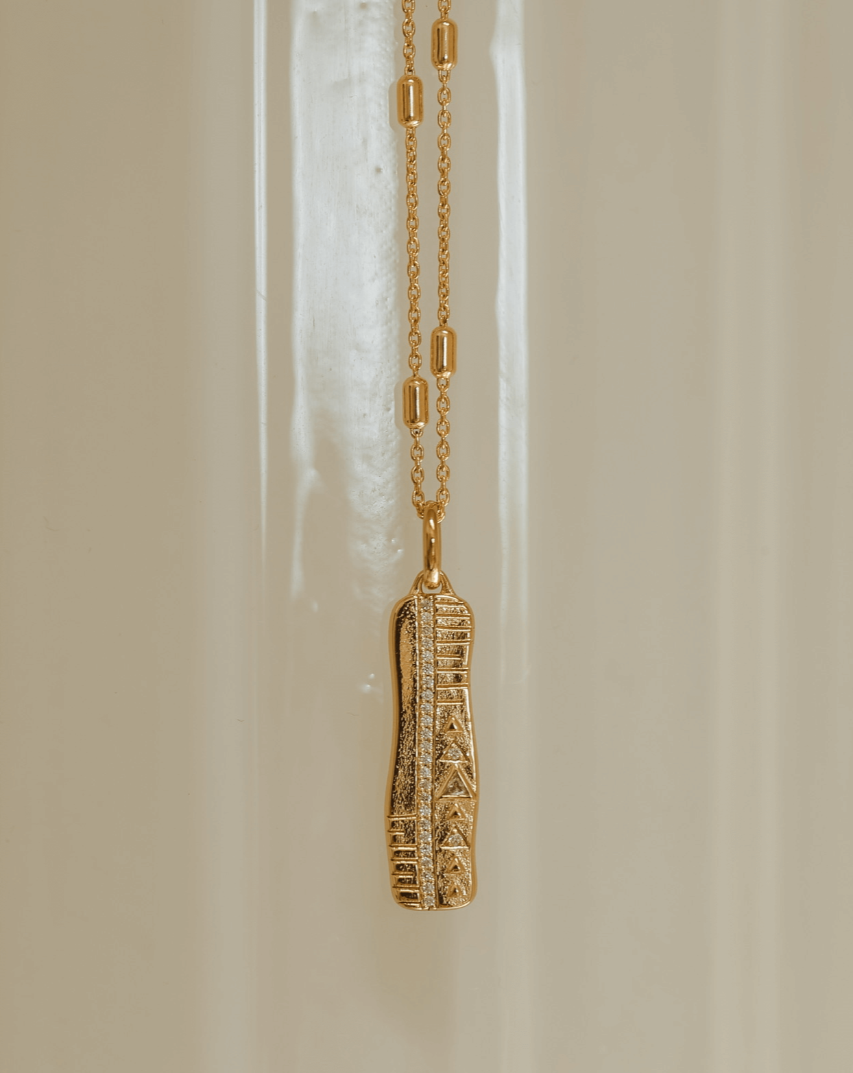 Tapestry Pendant - Gold Vermeil