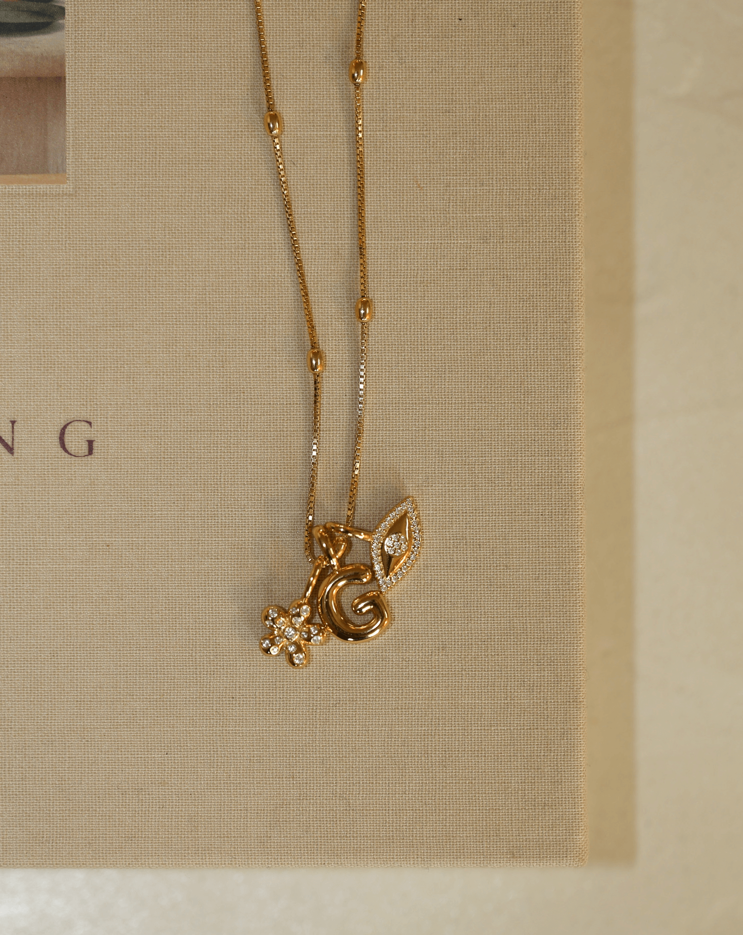 *PREORDER* Puffed Flower Pendant - Gold Vermeil