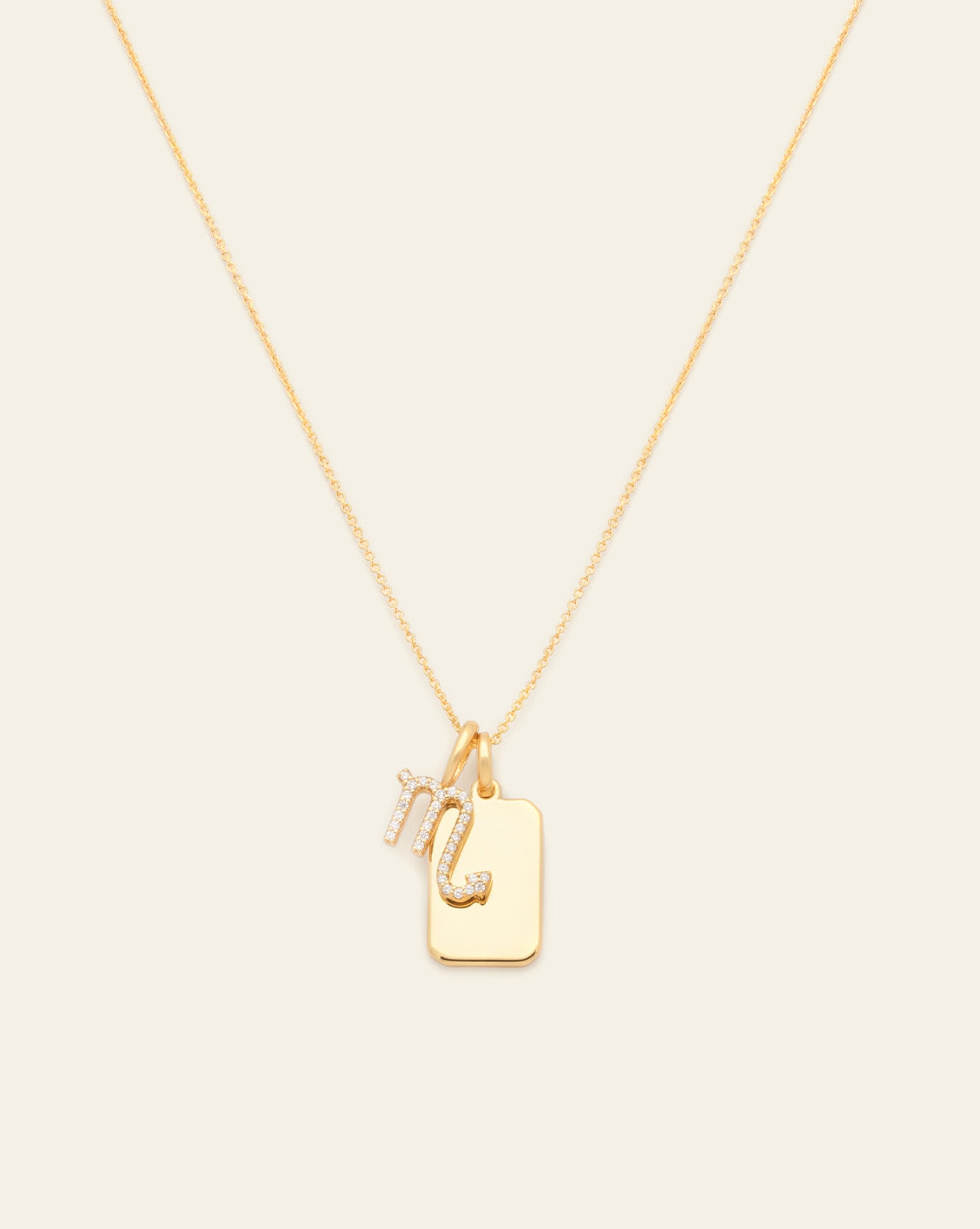 It's a Sign Charm Necklace - Gold Vermeil