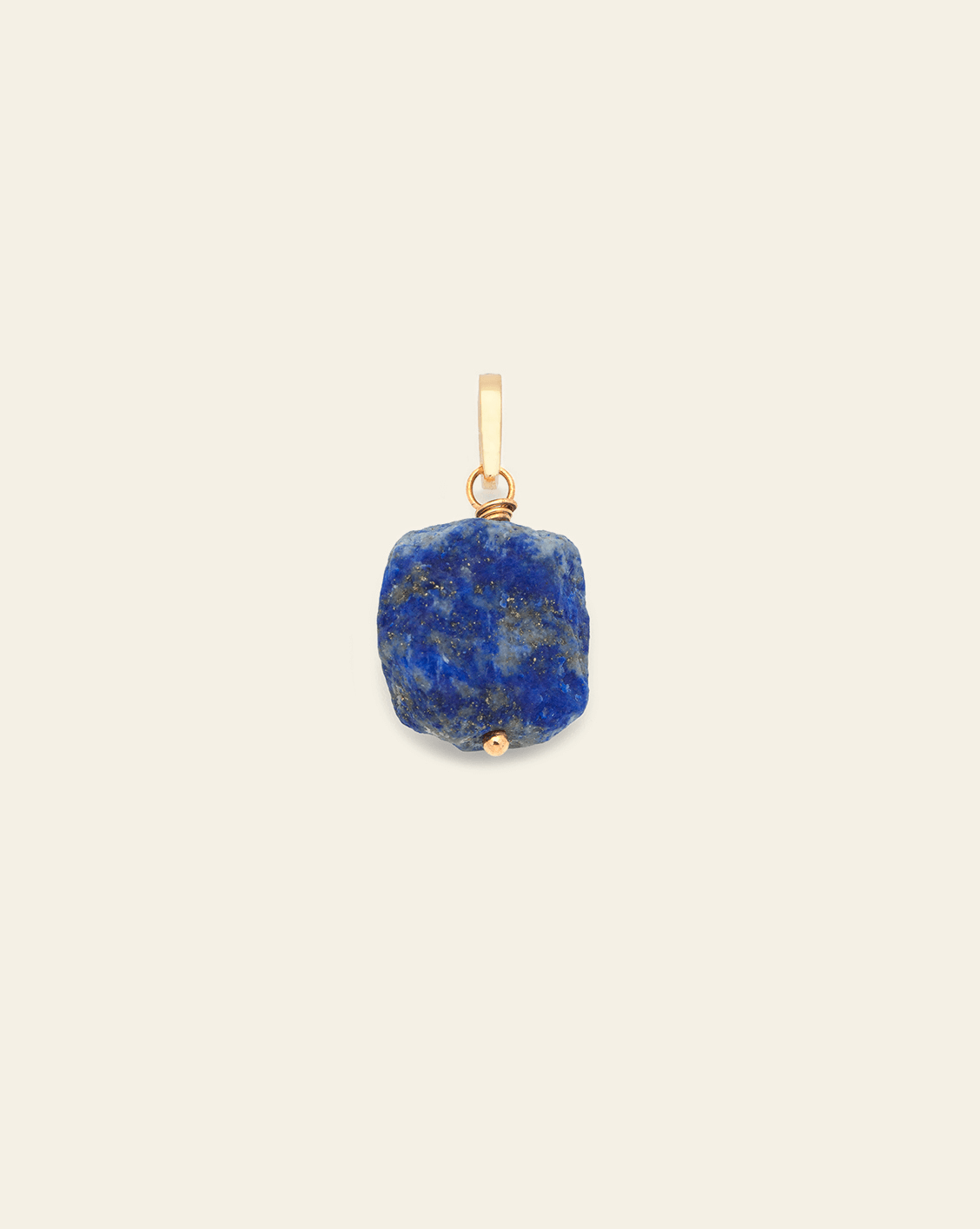 Lapis Tennis Pendant - Gold Vermeil