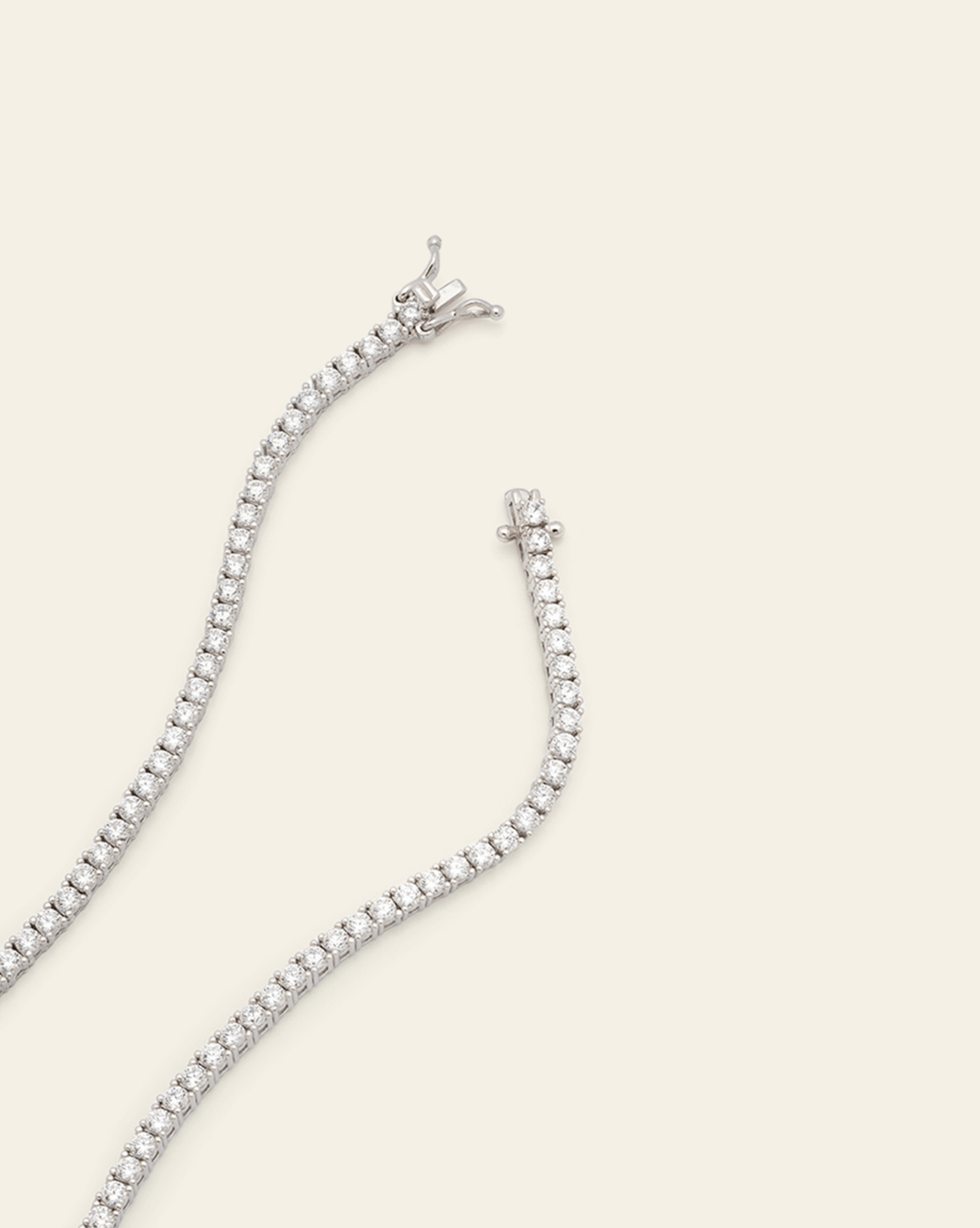 Luxe Prong Set Tennis Choker - Sterling Silver