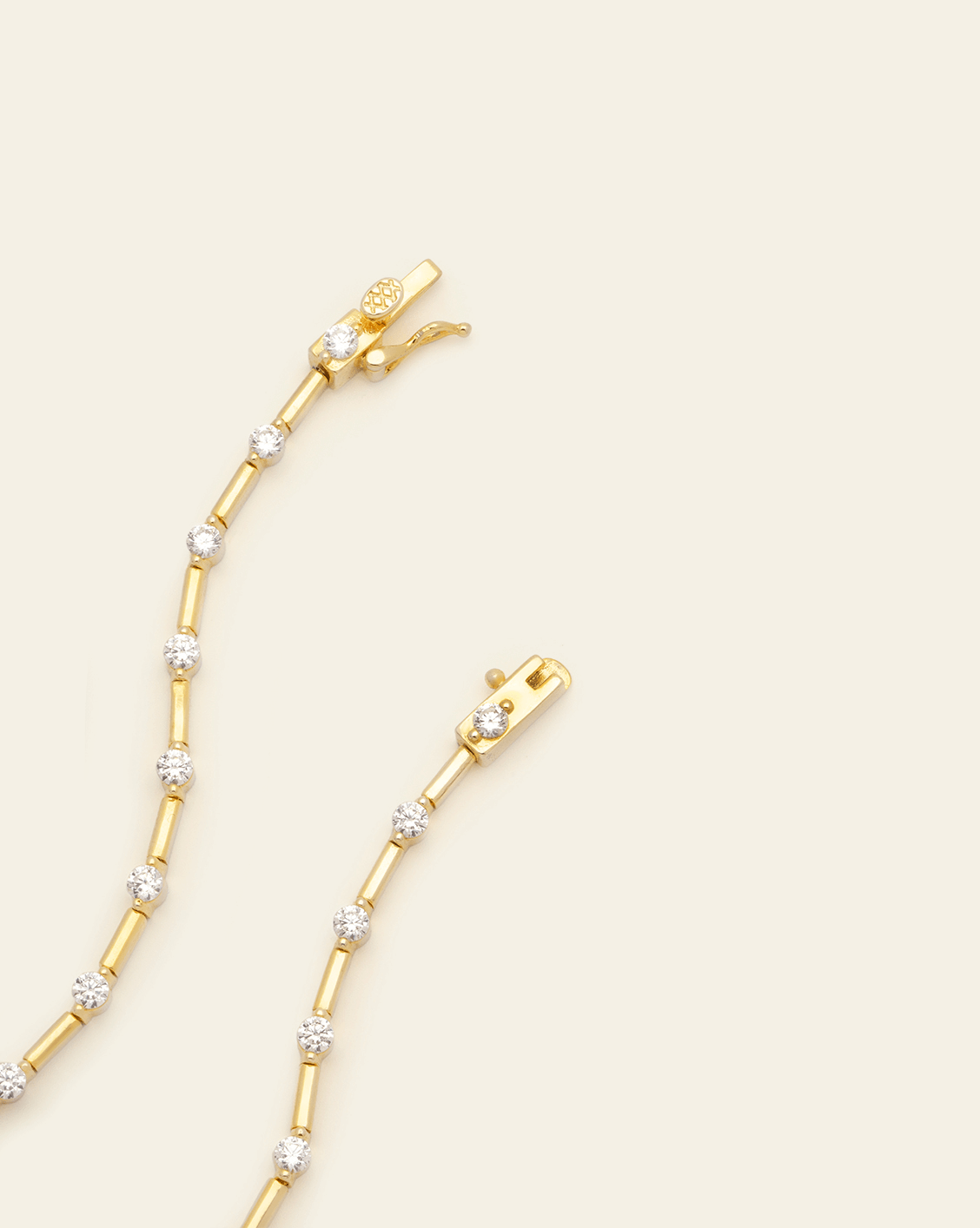 Modern Tennis Bracelet - Gold Vermeil