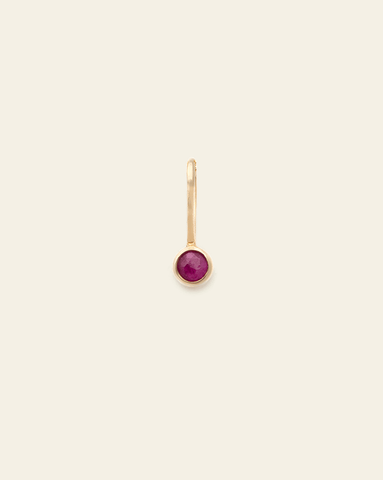 Ruby Pendant - 14k Solid Gold