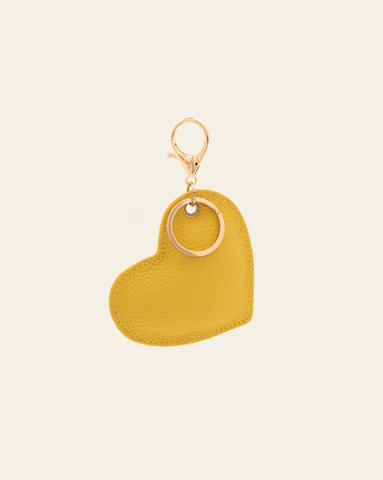 Heart Keychain/Bag Charm - Golden