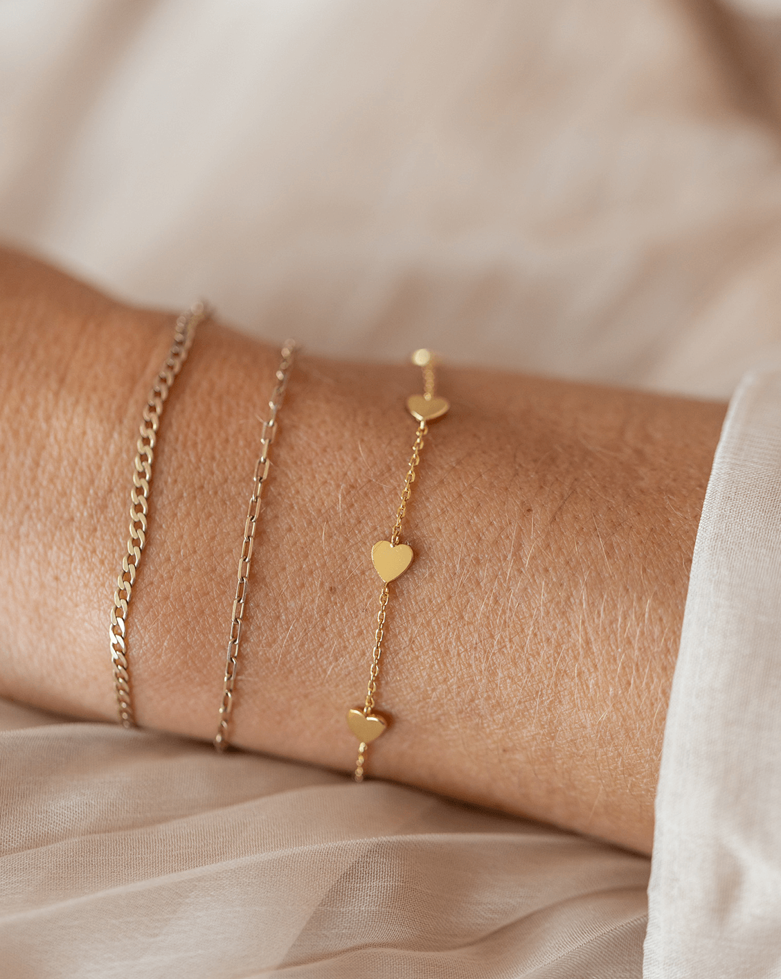 Heart of Gold Bracelet - Gold Vermeil