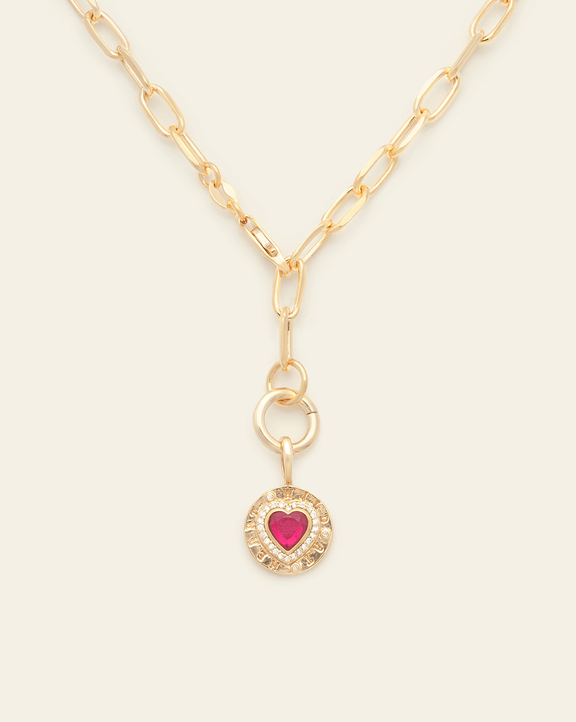 Wild At Heart Charm Necklace - Gold Vermeil