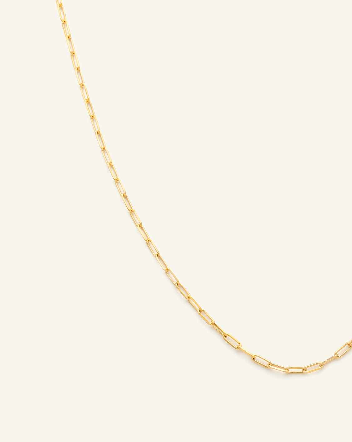 Thin Staple Chain - Gold Vermeil