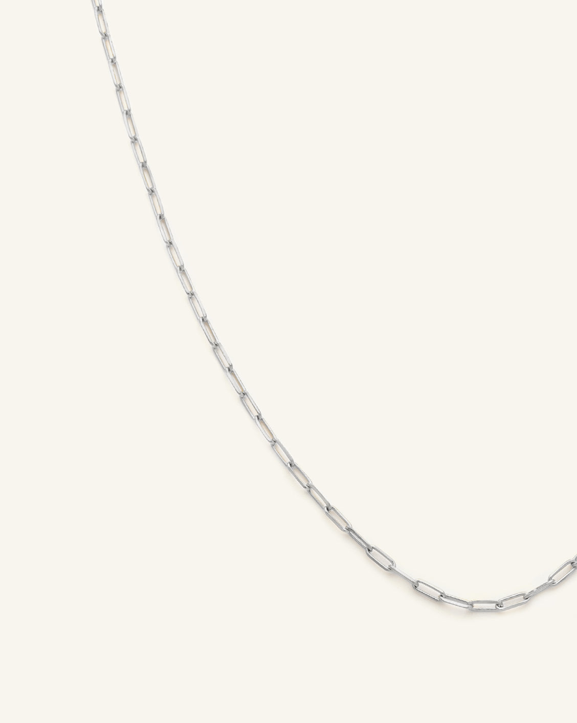 Thin Staple Chain - Sterling Silver