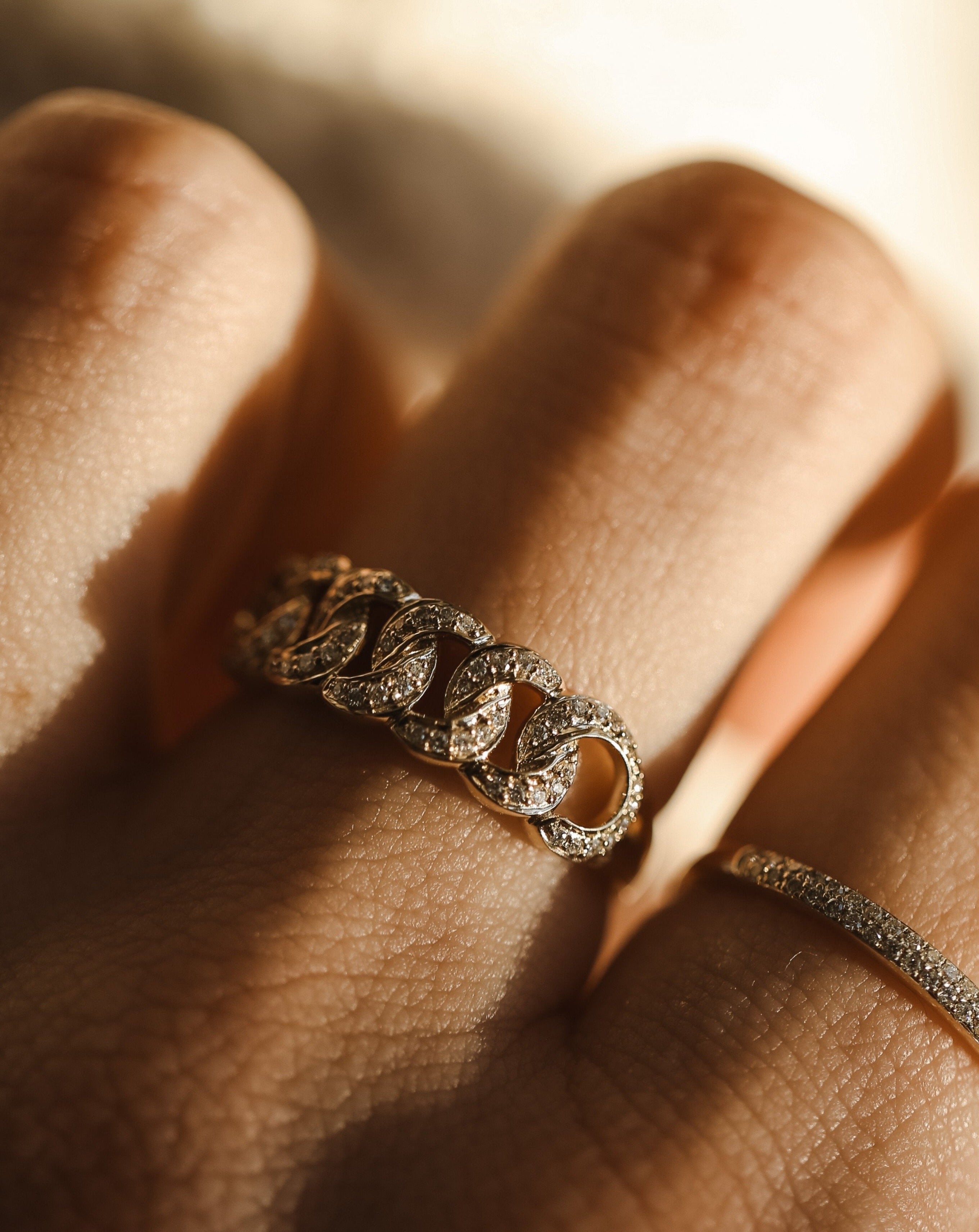 Diamond Love Knot Band 14k Solid Gold Melanie Auld